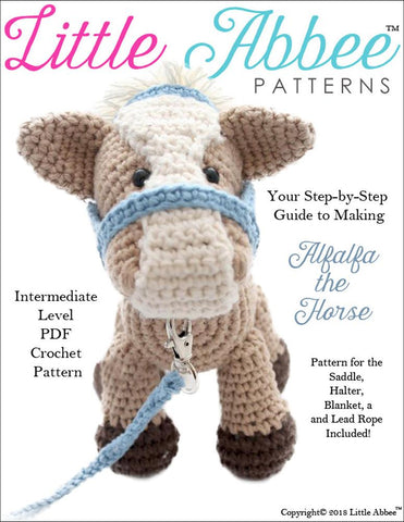 Little Abbee Amigurumi Alfalfa the Horse Amigurumi Crochet Pattern Pixie Faire