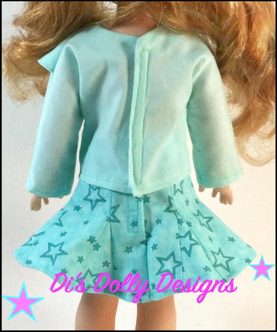 Di's Dolly Designs WellieWishers All Dolled Up 14-14.5" Doll Clothes Pattern Pixie Faire