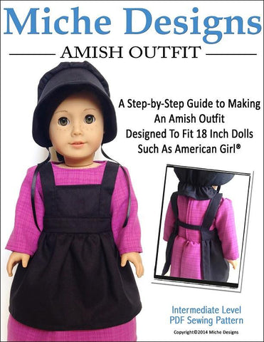 Miche Designs 18 Inch Historical Amish Outfit 18" Doll Clothes Pixie Faire