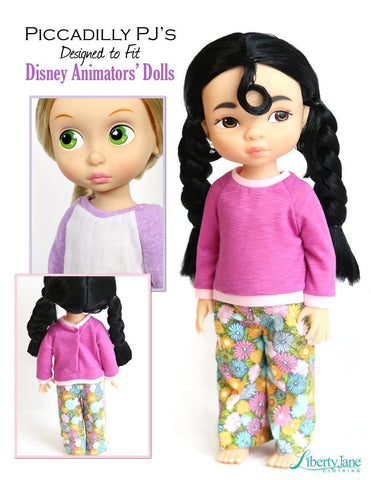 Liberty Jane Disney Animator Piccadilly PJs Pattern for Disney Animators' Dolls Pixie Faire