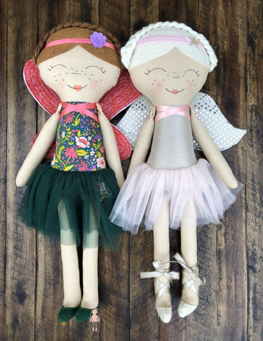My Sunshine Dolls Cloth doll Aria Angel Doll 23" Cloth Doll Pattern Pixie Faire