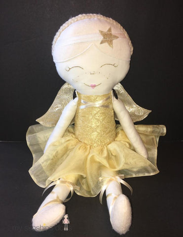 My Sunshine Dolls Cloth doll Aria Angel Doll 23" Cloth Doll Pattern Pixie Faire