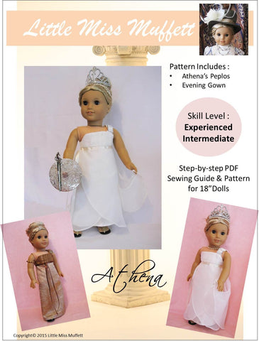 Little Miss Muffett 18 Inch Modern Athena 18" Doll Clothes Pattern Pixie Faire