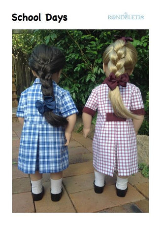 Rondeletia 18 Inch Modern Aussie School Uniform Pattern for 18 to 20 Inch Dolls Pixie Faire