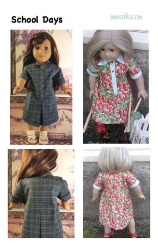 Rondeletia 18 Inch Modern Aussie School Uniform Pattern for 18 to 20 Inch Dolls Pixie Faire