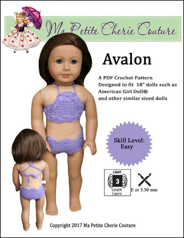 Mon Petite Cherie Couture Crochet Avalon Swimsuit Crochet Pattern Pixie Faire