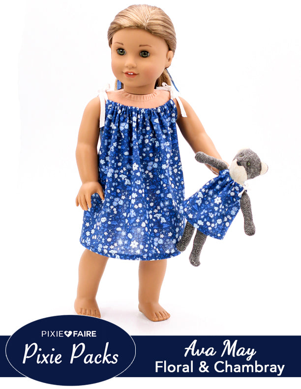 Pixie Faire Pixie Packs Pixie Packs Ava May Floral & Chambray Pixie Faire