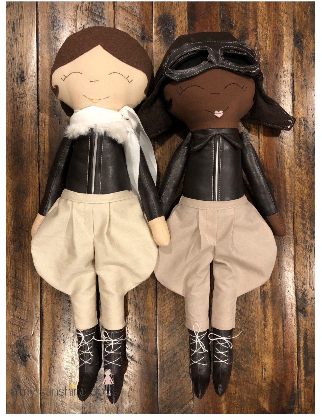 My Sunshine Dolls Cloth doll Aviator Doll 23" Cloth Doll Pattern Pixie Faire
