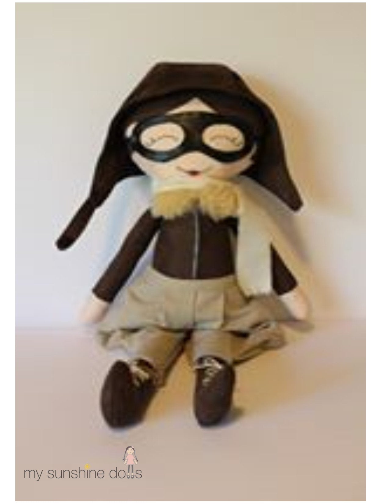 My Sunshine Dolls Cloth doll Aviator Doll 23" Cloth Doll Pattern Pixie Faire