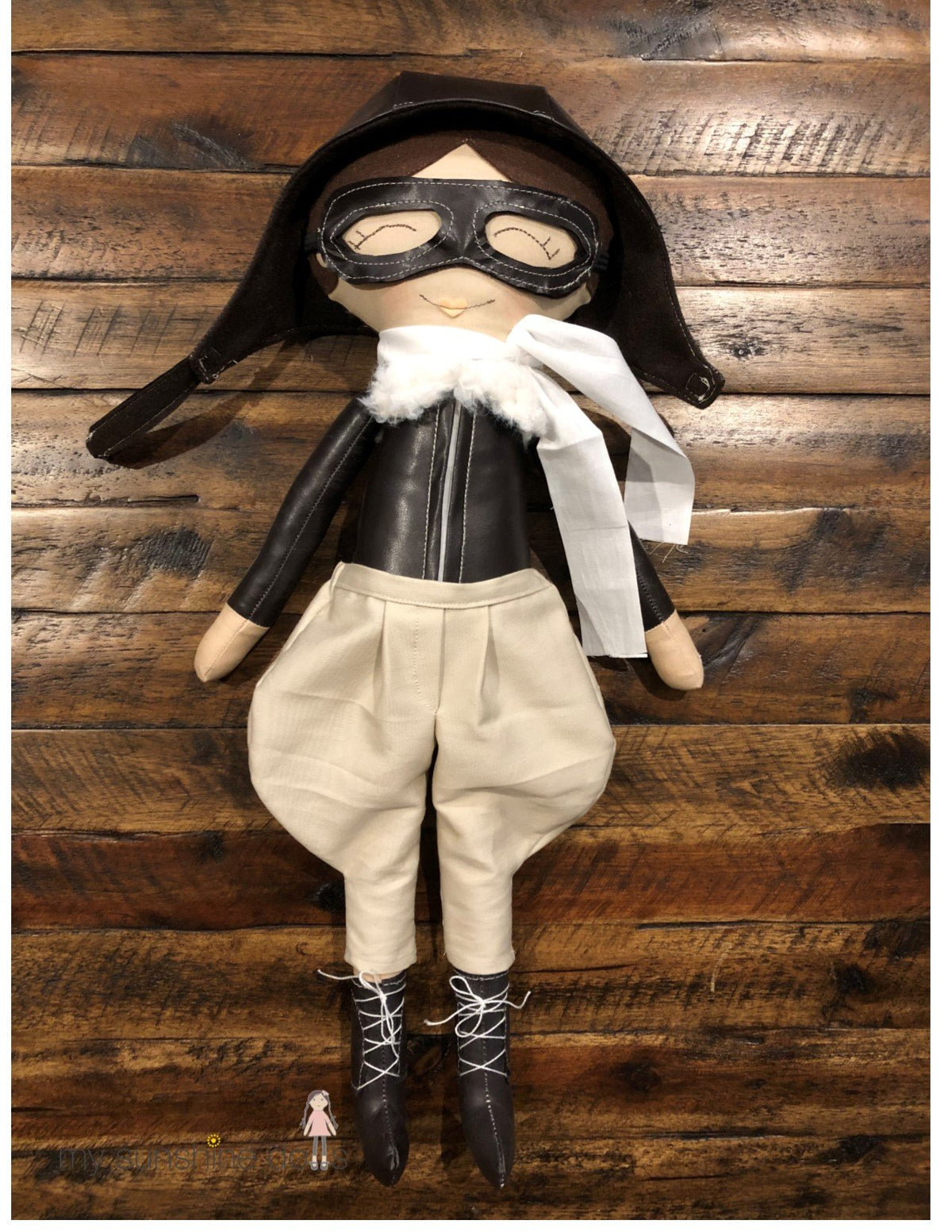 My Sunshine Dolls Cloth doll Aviator Doll 23" Cloth Doll Pattern Pixie Faire
