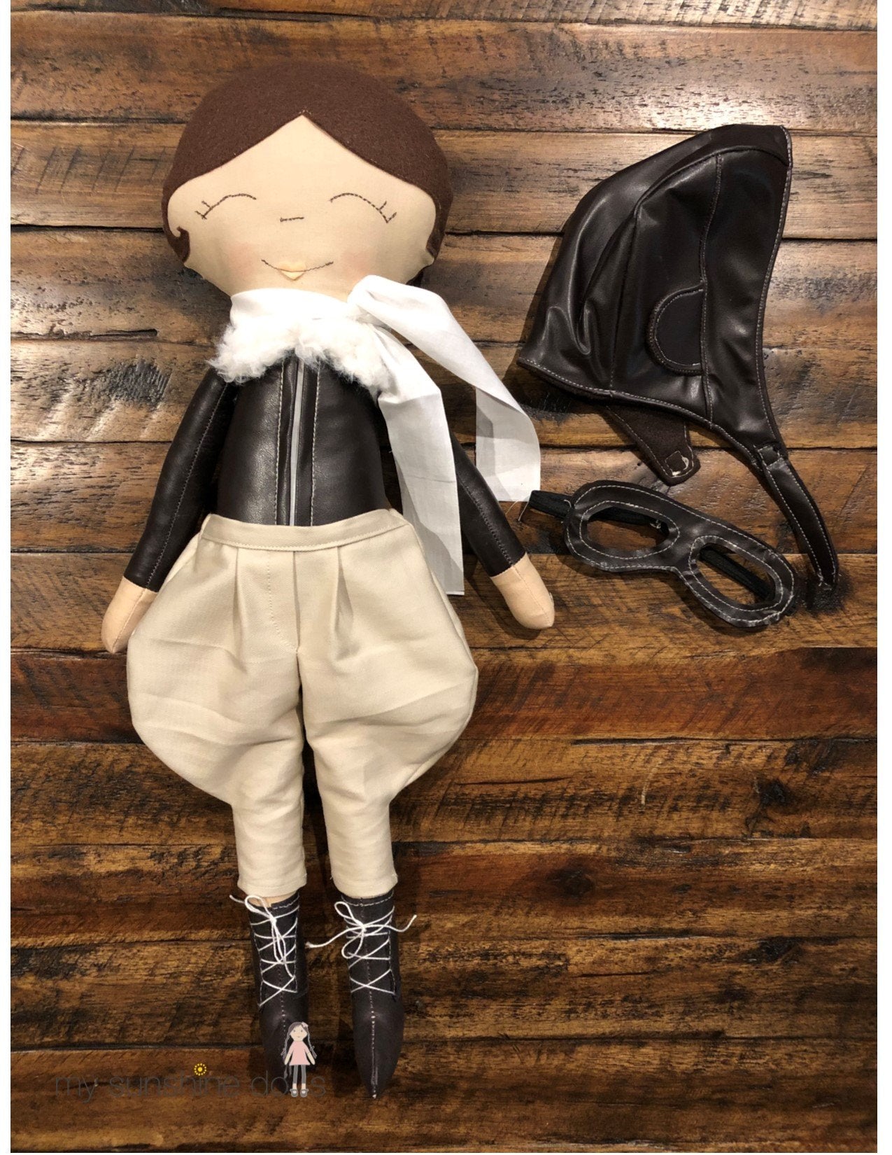 My Sunshine Dolls Cloth doll Aviator Doll 23" Cloth Doll Pattern Pixie Faire