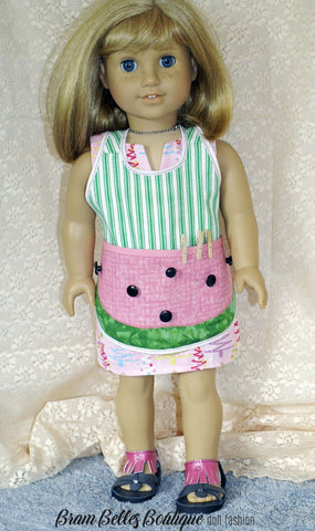Brambelles boutique 18 Inch Modern Criss Cross Apron 18" Doll Accessories Pixie Faire