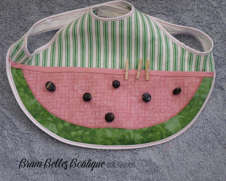Brambelles boutique 18 Inch Modern Criss Cross Apron 18" Doll Accessories Pixie Faire