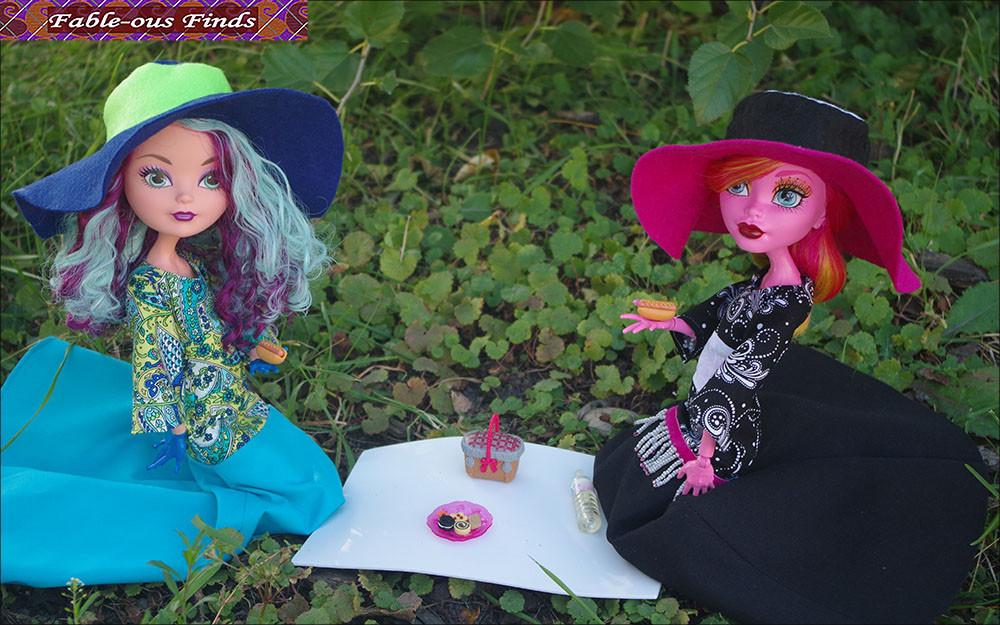 Fable-ous Finds Monster High Bohemian Beauty Maxi Dress and Floppy Hat for 17" Monster High Dolls Pixie Faire