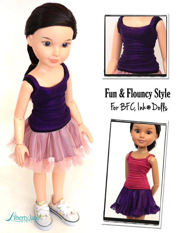 Liberty Jane BFC Ink Picture Day Outfit for BFC, Ink Dolls Pixie Faire