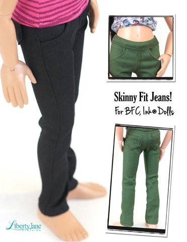 Liberty Jane BFC Ink Skinny Jeans for BFC, Ink Dolls Pixie Faire