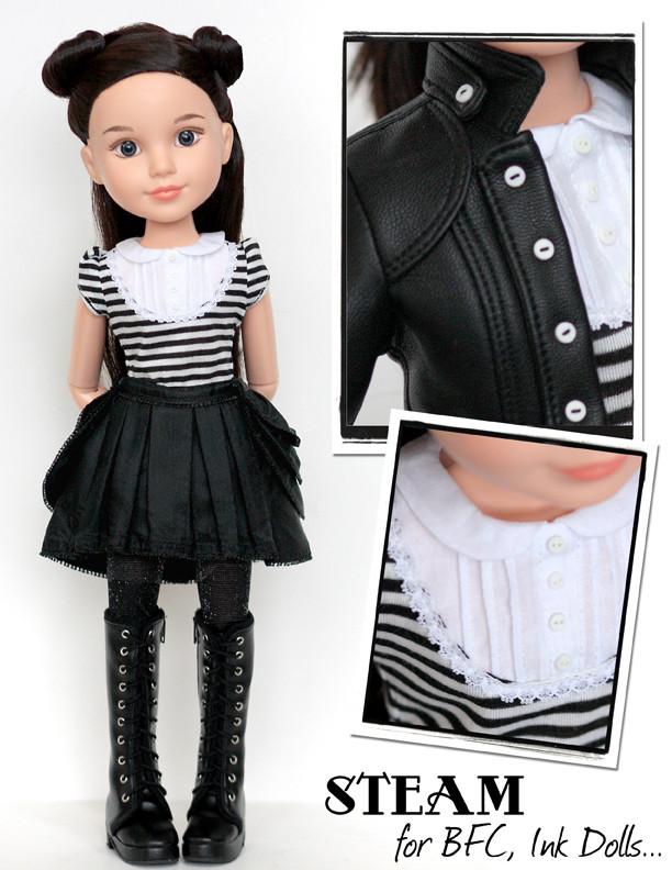 Liberty Jane BFC Ink Steam Outfit Bundle for BFC, Ink. Dolls Pixie Faire