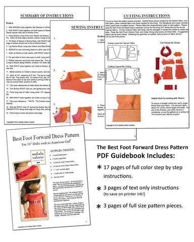 Melody Valerie Couture Best Foot Forward Doll Clothes Pattern 18 inch ...