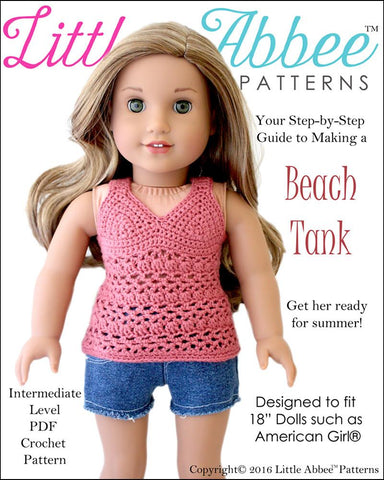 Little Abbee Crochet Beach Tank Crochet Pattern Pixie Faire