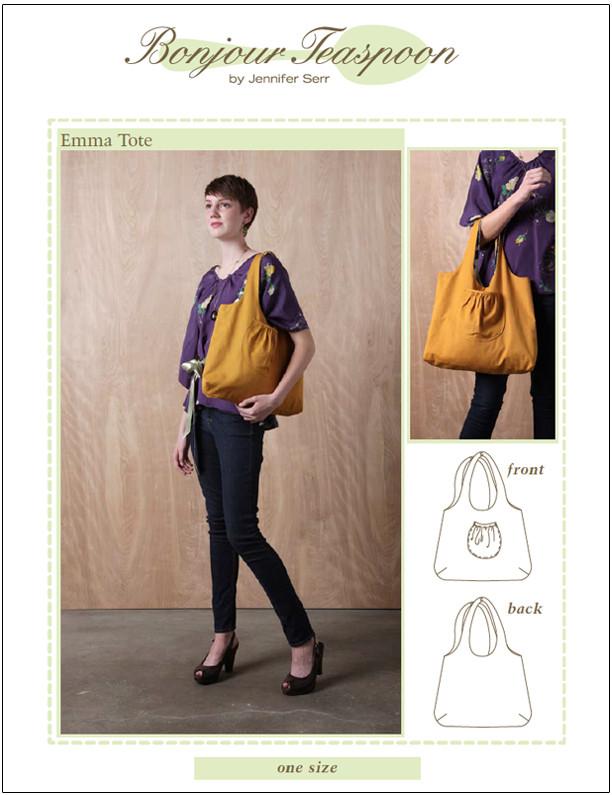 Bonjour Teaspoon Girls Emma Tote Pattern For Girls Pixie Faire