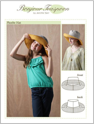 Bonjour Teaspoon Girls Phoebe Hat Pattern for Girls Pixie Faire