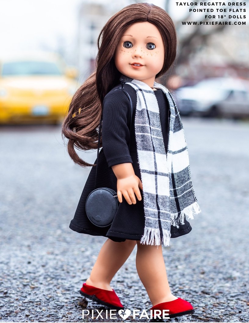 Bonjour Teaspoon 18 Inch Modern Taylor Regatta Dress 18" Doll Clothes Pattern Pixie Faire