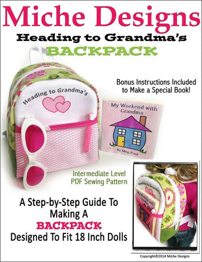 Heading to Grandma's Backpack 18" Doll Accessories