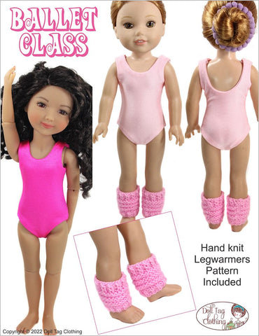 Doll Tag Clothing WellieWishers Ballet Class Pattern for 14.5 to 15 Inch Dolls Pixie Faire