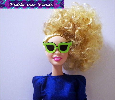 Fable-ous Finds Barbie 80's Chic Sheath Dress and Shades for 11-1/2" Fashion Dolls Pixie Faire
