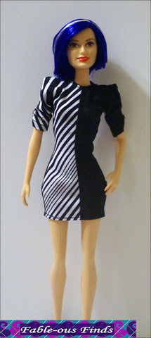 Fable-ous Finds Barbie 80's Chic Sheath Dress and Shades for 11-1/2" Fashion Dolls Pixie Faire