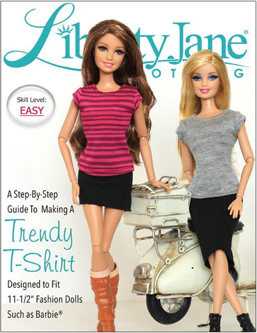 Liberty Jane Barbie FREE T-Shirt For 11-1/2" Fashion Dolls Pixie Faire