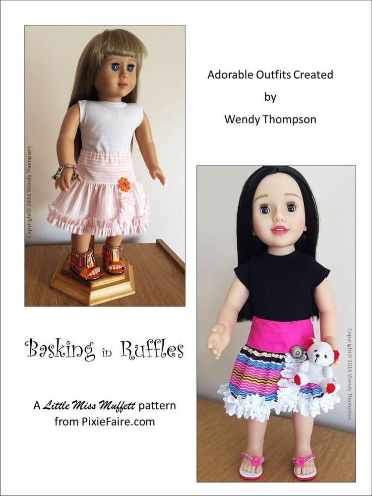 Little Miss Muffett 18 Inch Modern Basking in Ruffles 18" Doll Clothes Pixie Faire