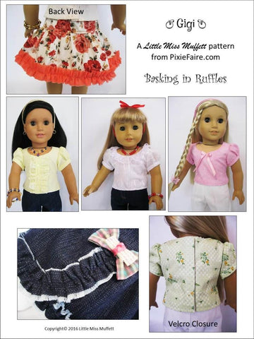 Little Miss Muffett 18 Inch Modern Gigi 18" Doll Clothes Pattern Pixie Faire