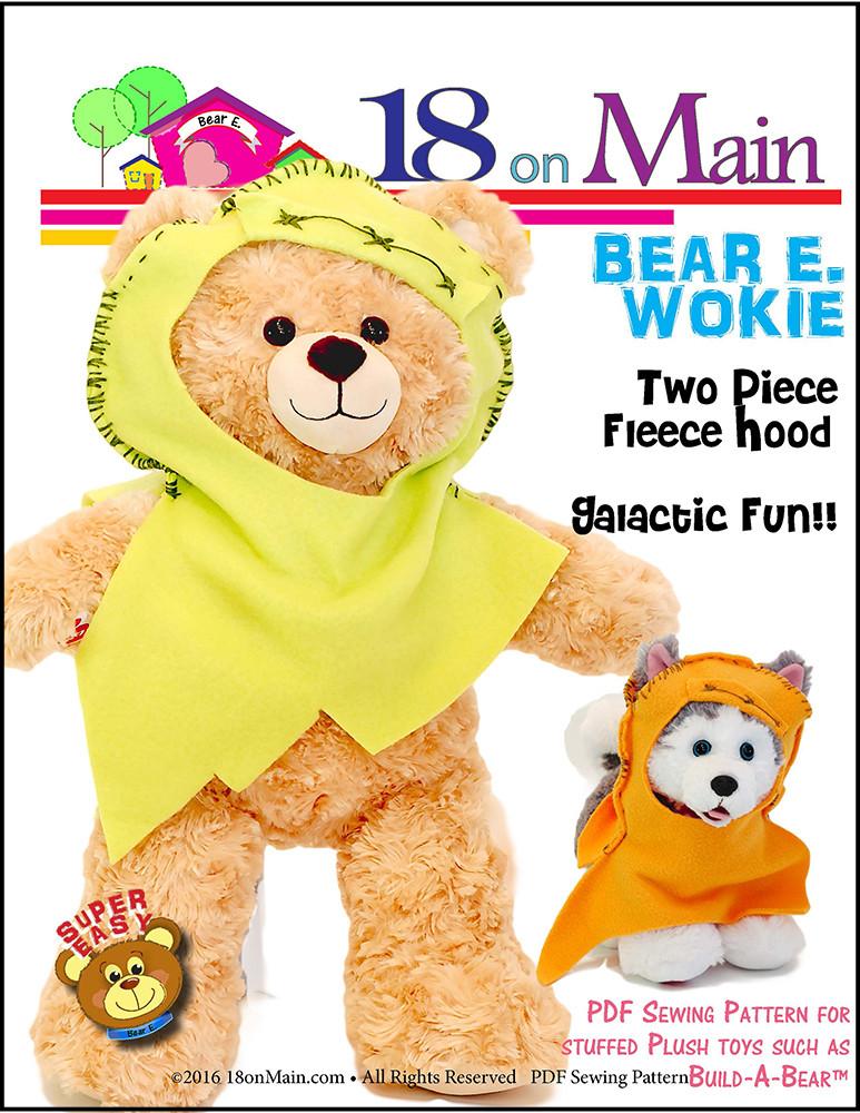 18 On Main Build-A-Bear Bear E. Wokie Pattern for Build-A-Bear Dolls Pixie Faire