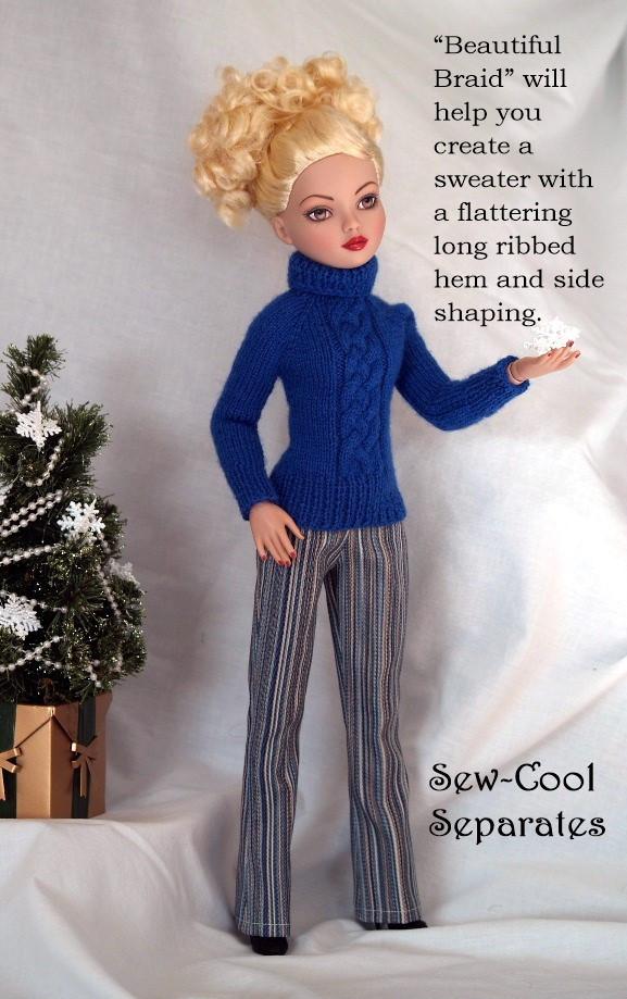 Sew Cool Separates Beautiful Braid Doll Clothes Pattern 16 inch