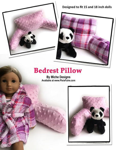Miche Designs 18 Inch Modern Bedrest Pillow 18" Doll Accessories Pixie Faire