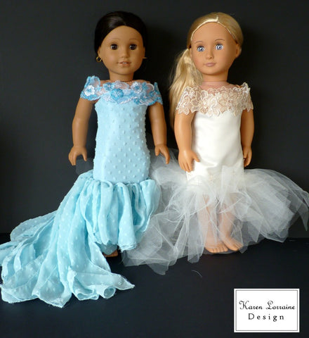 Karen Lorraine Design BOGO 18 Inch Modern Iris 18" Doll Clothes Pattern Pixie Faire