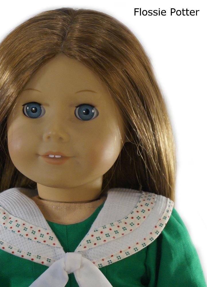 Flossie Potter 18 Inch Historical Bernadette's Dress 18" Doll Clothes Pattern Pixie Faire