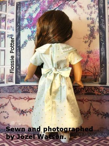 Flossie Potter 18 Inch Historical Bernadette's Dress 18" Doll Clothes Pattern Pixie Faire