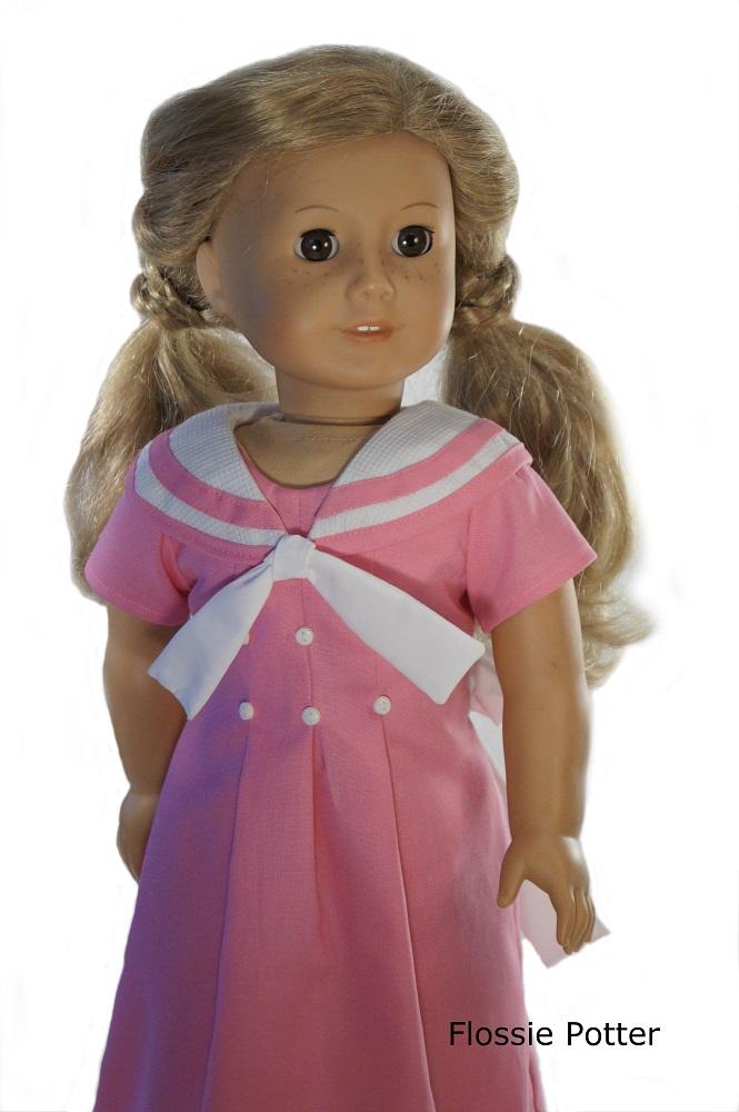 Flossie Potter 18 Inch Historical Bernadette's Dress 18" Doll Clothes Pattern Pixie Faire