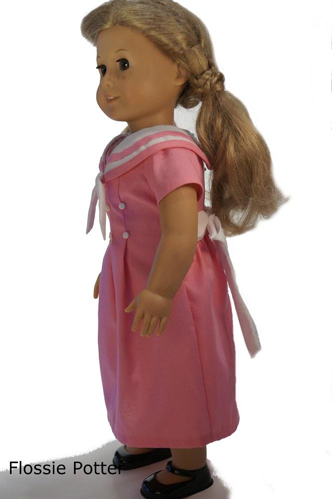 Flossie Potter 18 Inch Historical Bernadette's Dress 18" Doll Clothes Pattern Pixie Faire