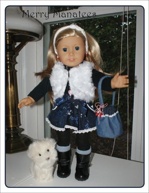 Merry Manatees 18 Inch Modern Bethany Bucket Bag 18" Doll Accessories Pixie Faire