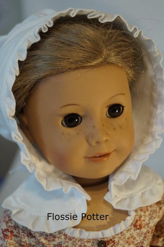 Flossie Potter 18 Inch Historical Betsy Ross Shop Apron & Cap 18" Doll Accessories Pixie Faire