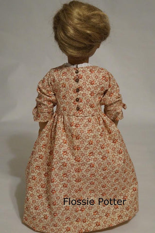 Flossie Potter 18 Inch Historical Betsy Ross Shop Dress 18" Doll Clothes Pixie Faire