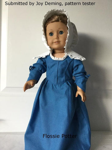 Flossie Potter 18 Inch Historical Betsy Ross Shop Dress 18" Doll Clothes Pixie Faire