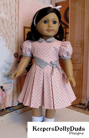 Keepers Dolly Duds Designs 18 Inch Historical Bodice Details Dress 18" Doll Clothes Pattern Pixie Faire