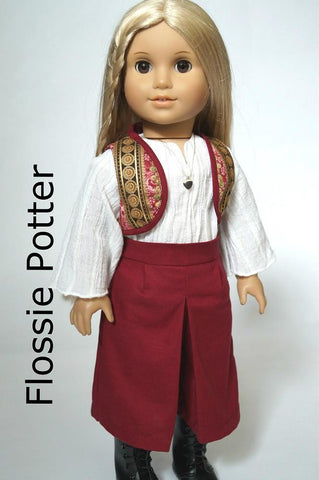 Flossie Potter 18 inch Historical Bolero Vest & Gaucho Skirt 18" Doll Clothes Pixie Faire