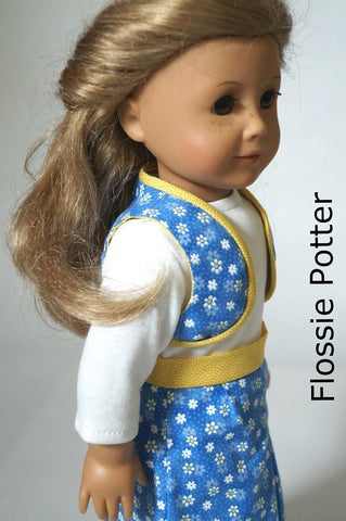 Flossie Potter 18 inch Historical Bolero Vest & Gaucho Skirt 18" Doll Clothes Pixie Faire