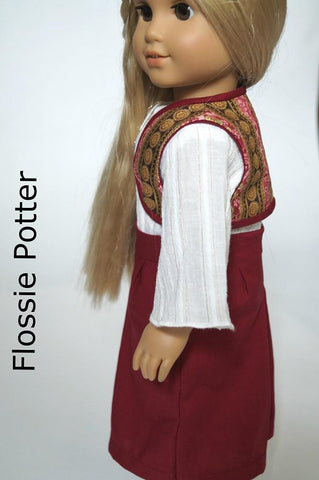 Flossie Potter 18 inch Historical Bolero Vest & Gaucho Skirt 18" Doll Clothes Pixie Faire