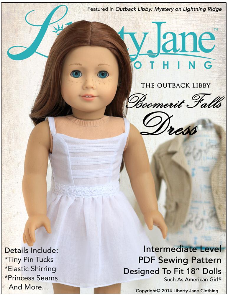 Liberty Jane Boomerit Falls Dress 18 Inch Doll Clothes Pattern PDF Liberty Jane Boomerit Falls Dress 18 Inch Doll Clothes Pattern PDF